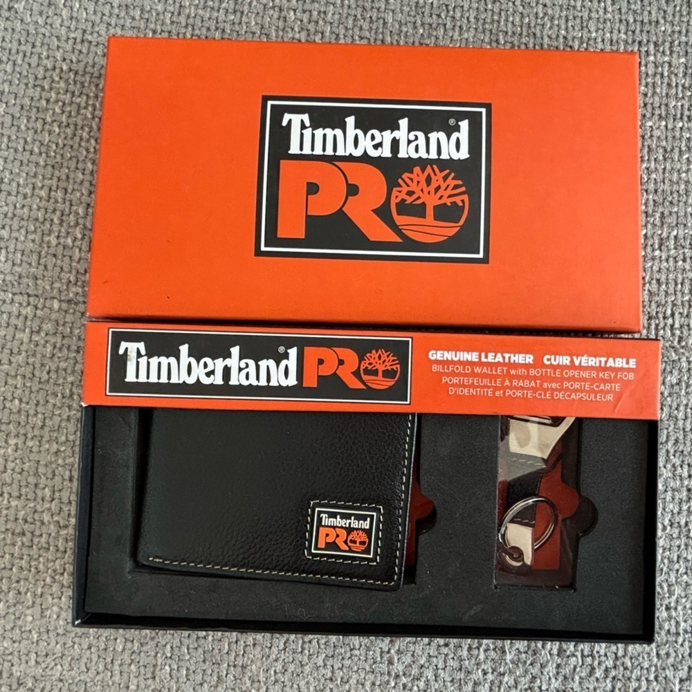 Timberland PRO Genuine Leather Wallet Gift Set